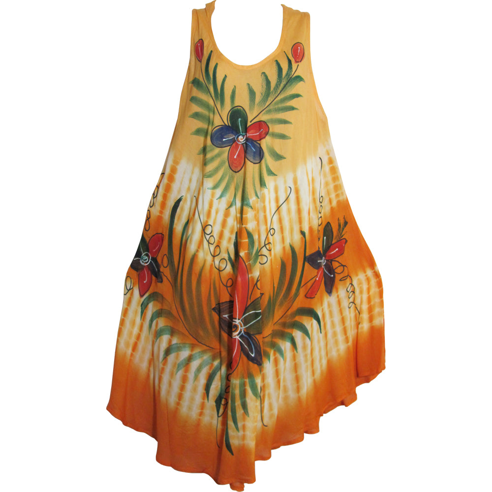 Bohemian Lightweight Soft Floral Sleeveless Long Sun Dress JK - Ambali Fashion Dresses 