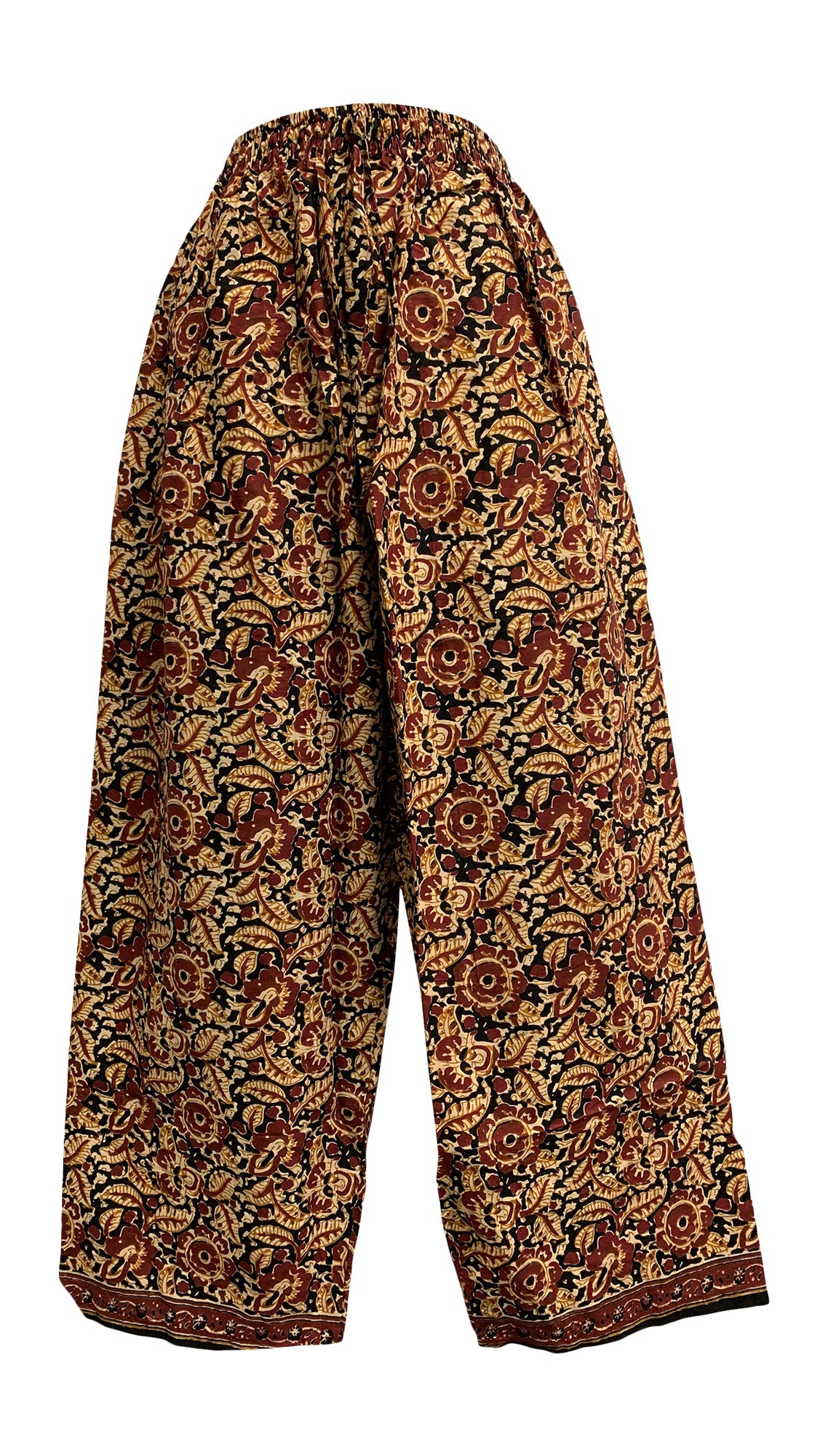 Women's Indian Ethnic Print Wide Leg Casual Cotton Palazzo Pants - Ambali Fashion Women's Pants accessory, bohemian, boho, casual, eastern, ethnic, gypsy, hippie, indian, meditation, new age,