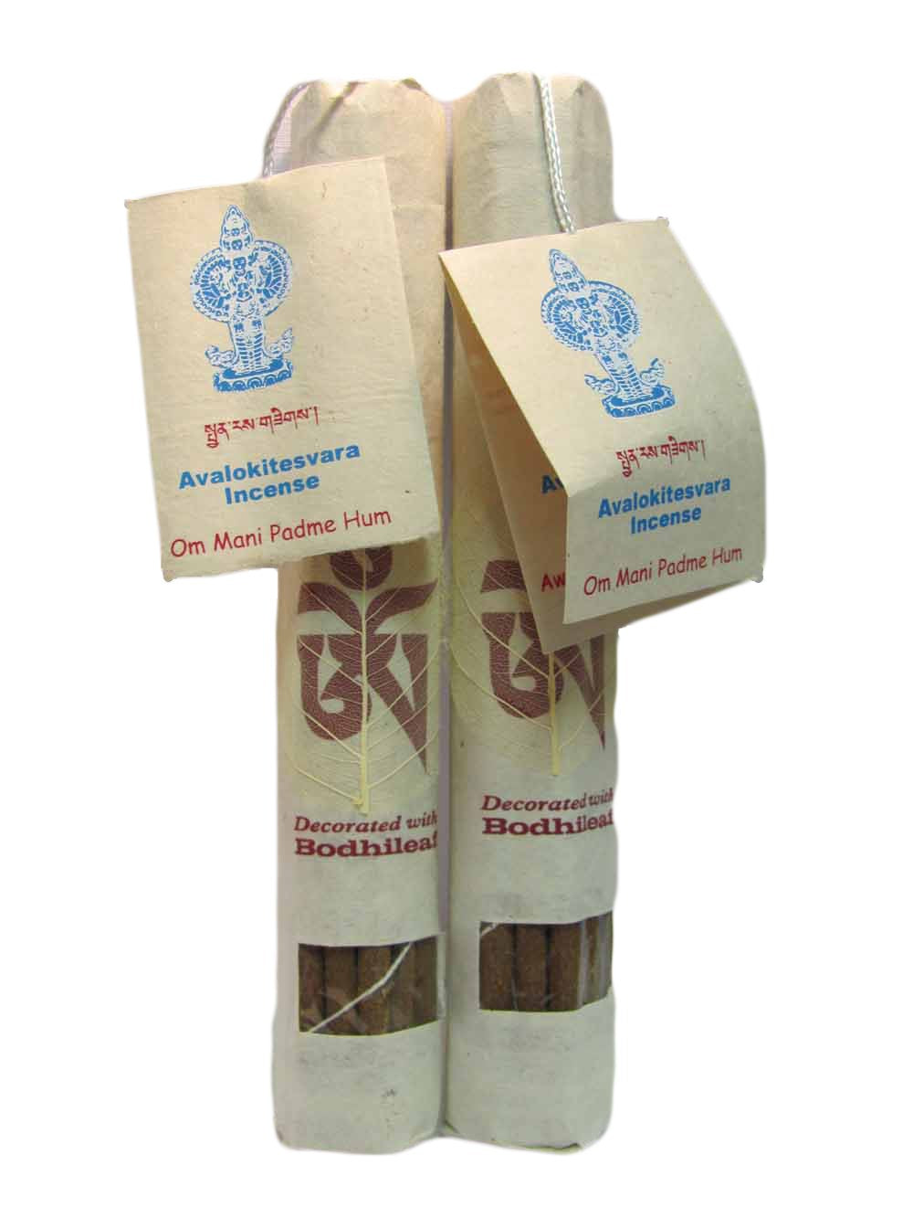 Traditional Tibetan Ayurveda Avalokitesvara Natural Incense Sticks (Om Mani Padme Hum) Pack of 2 - Ambali Fashion Incense aroma, aromatherapy, bohemian, eastern, ethnic, gypsy, healing, hippi