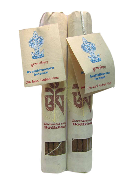 Traditional Tibetan Ayurveda Avalokitesvara Natural Incense Sticks (Om Mani Padme Hum) Pack of 2 - Ambali Fashion Incense aroma, aromatherapy, bohemian, eastern, ethnic, gypsy, healing, hippi