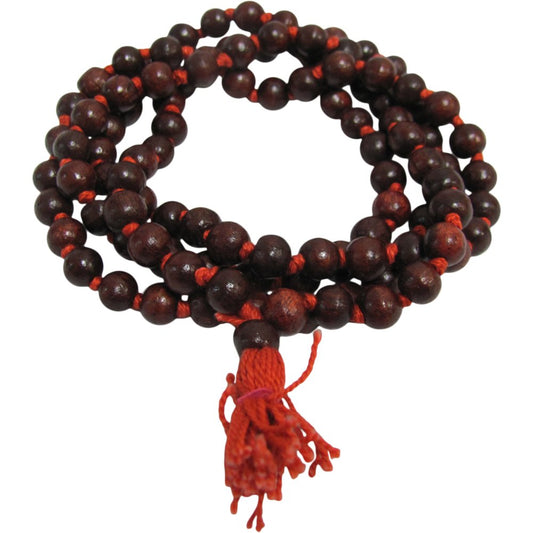 108 Rosewood Knotted Beads Japa Yoga Prayer Meditation Mala Bead Necklace - Ambali Fashion Necklaces accessory, bohemian, boho, casual, eastern, ethnic, gypsy, hippie, indian, meditation, new