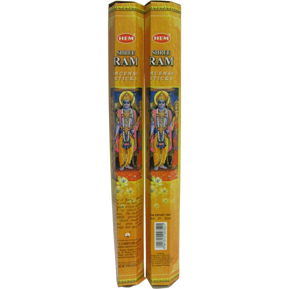 Hem Shree Ram Rama Incense - Two 20 Gram Packages - Ambali Fashion Incense accessory, aroma, aromatherapy, bohemian, eastern, ethnic, gypsy, hippie, incense, indian, meditation, nagchampa, ne