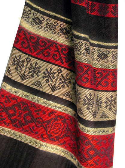 Soft Shimmering Indian Jamwar Silk Pashmina Scarf Wrap Shawl - Ambali Fashion Silk Scarves 
