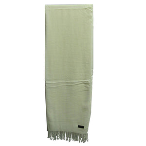 Silky Soft Indian Jamwar Ivory Pashmina Scarf Wrap Shawl Muffler - Ambali Fashion Pashminas 