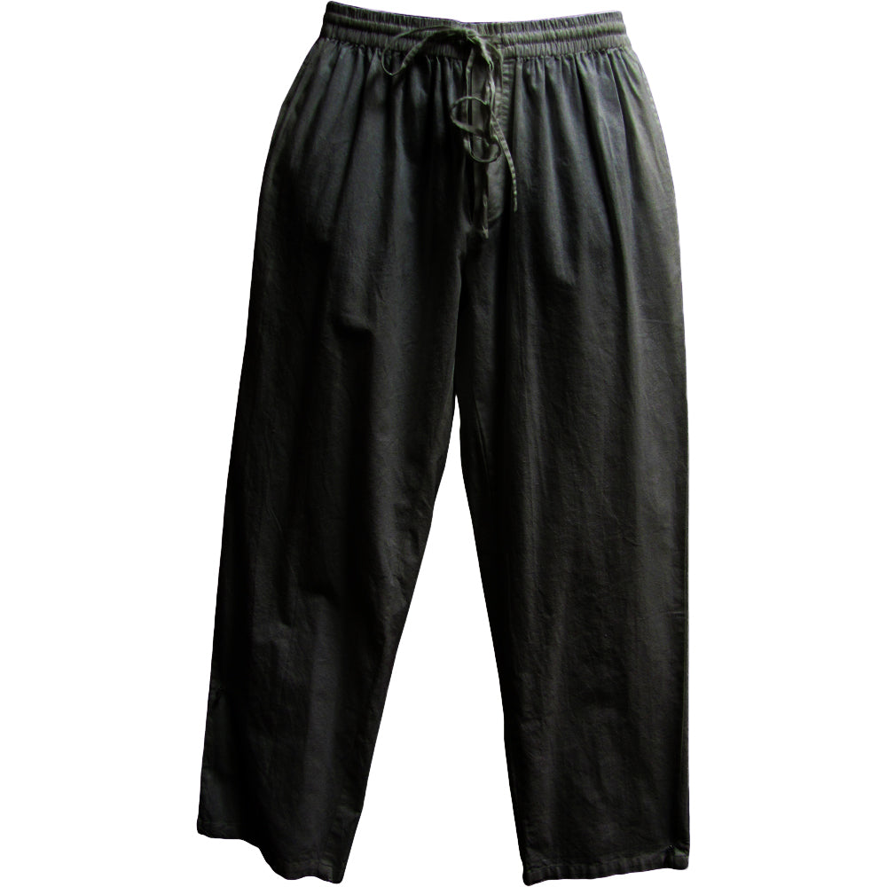 Men's Drawstring/Elastic Waist Yogi Yoga Indian Cotton Casual Long Pants - Ambali Fashion Men's Pants 