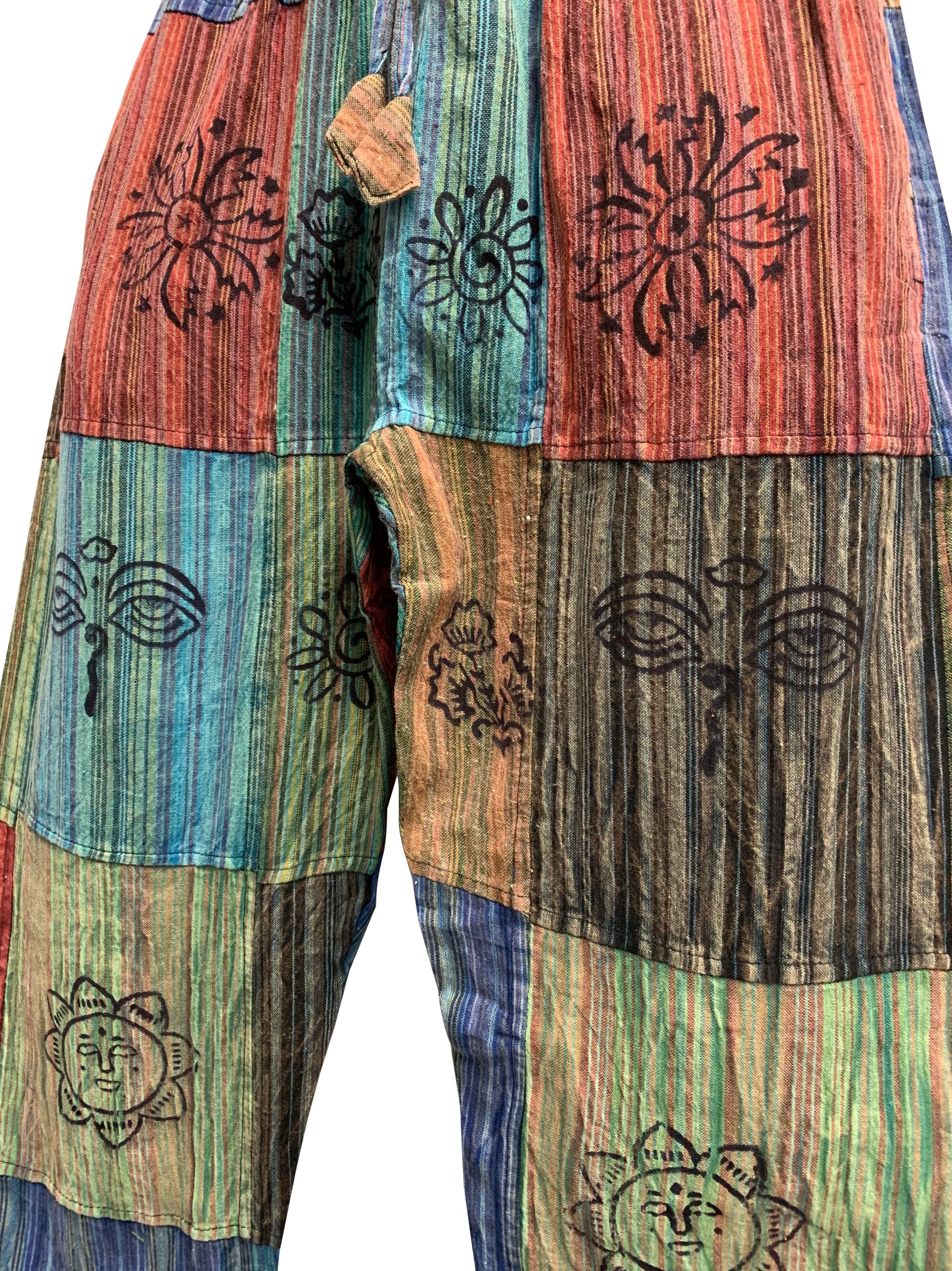 70s Indian Block Print Pants Vintage Paisley Harem Pants Indian Cotton  Block Print Pants One Size Large -  Canada