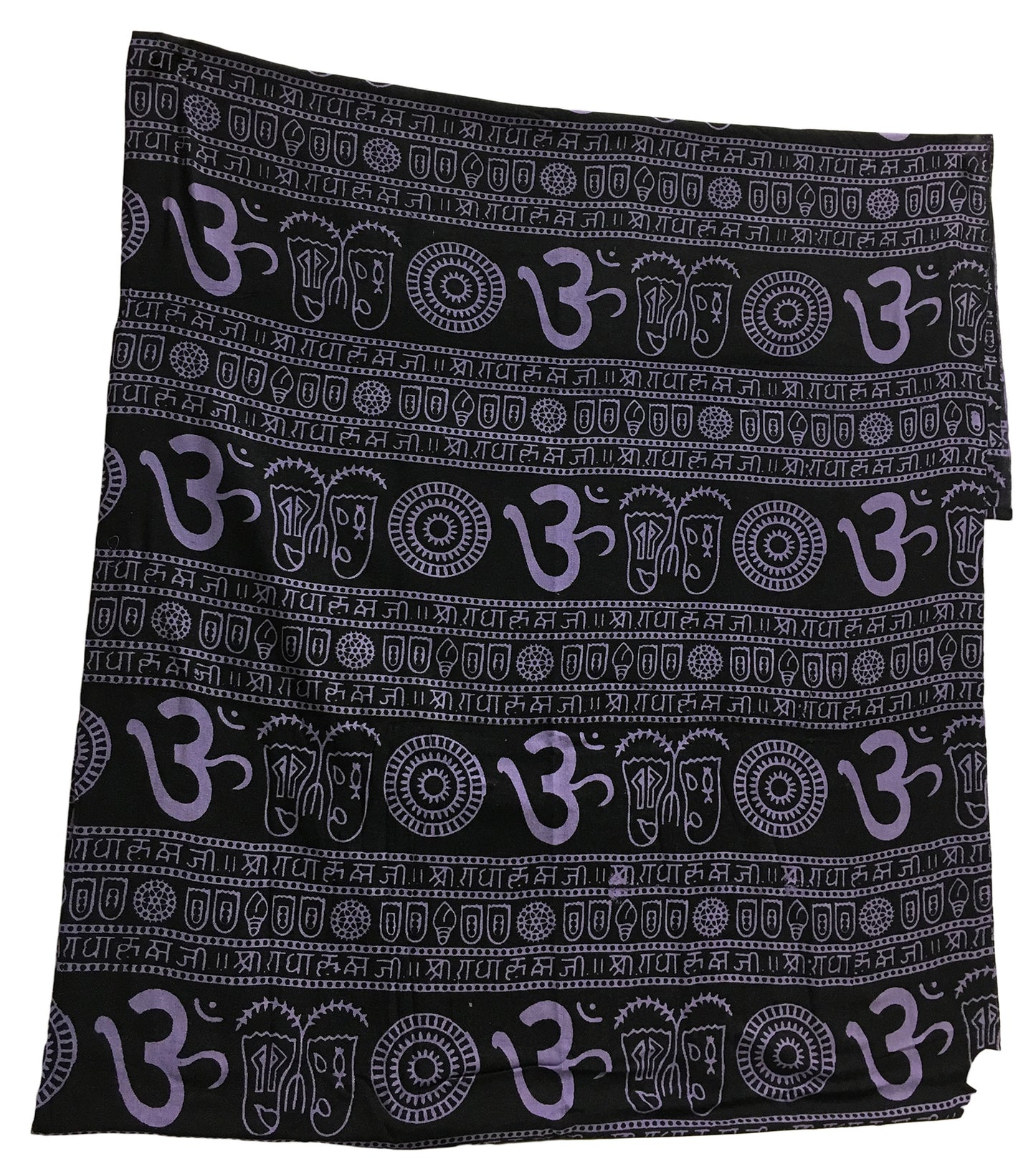 Indian Cotton Om Yoga Meditation Tapestry Throw Queen Size Bedspread - Ambali Fashion Tapestries beach, bohemian, boho, casual, coverlet, curtain, decor, decoration, dorm, ethnic, gypsy, hipp