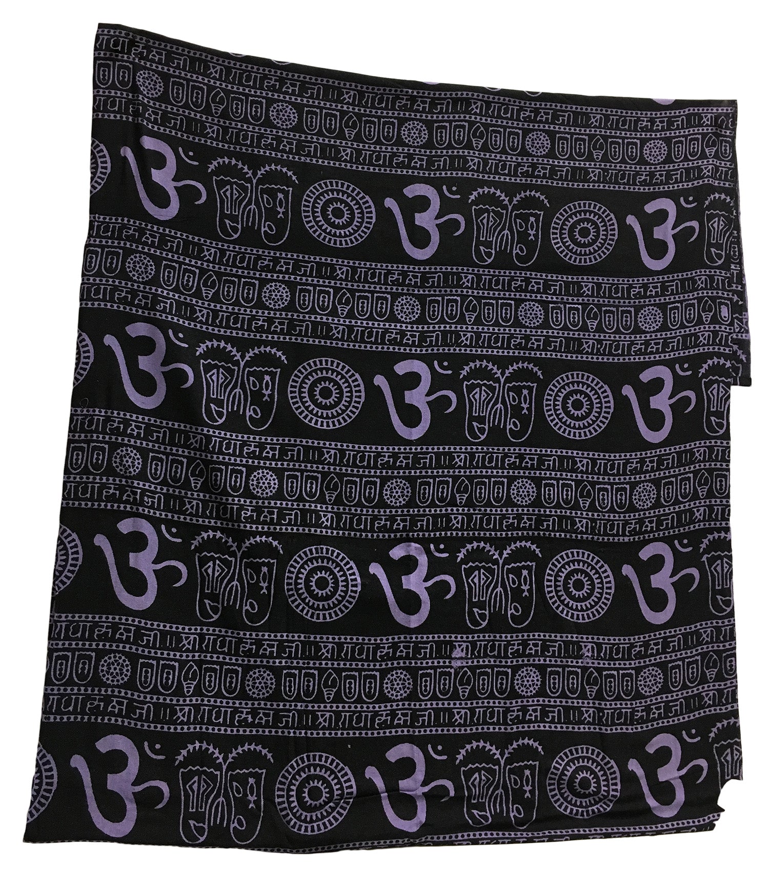 Indian Cotton Om Yoga Meditation Tapestry Throw Queen Size Bedspread - Ambali Fashion Tapestries beach, bohemian, boho, casual, coverlet, curtain, decor, decoration, dorm, ethnic, gypsy, hipp