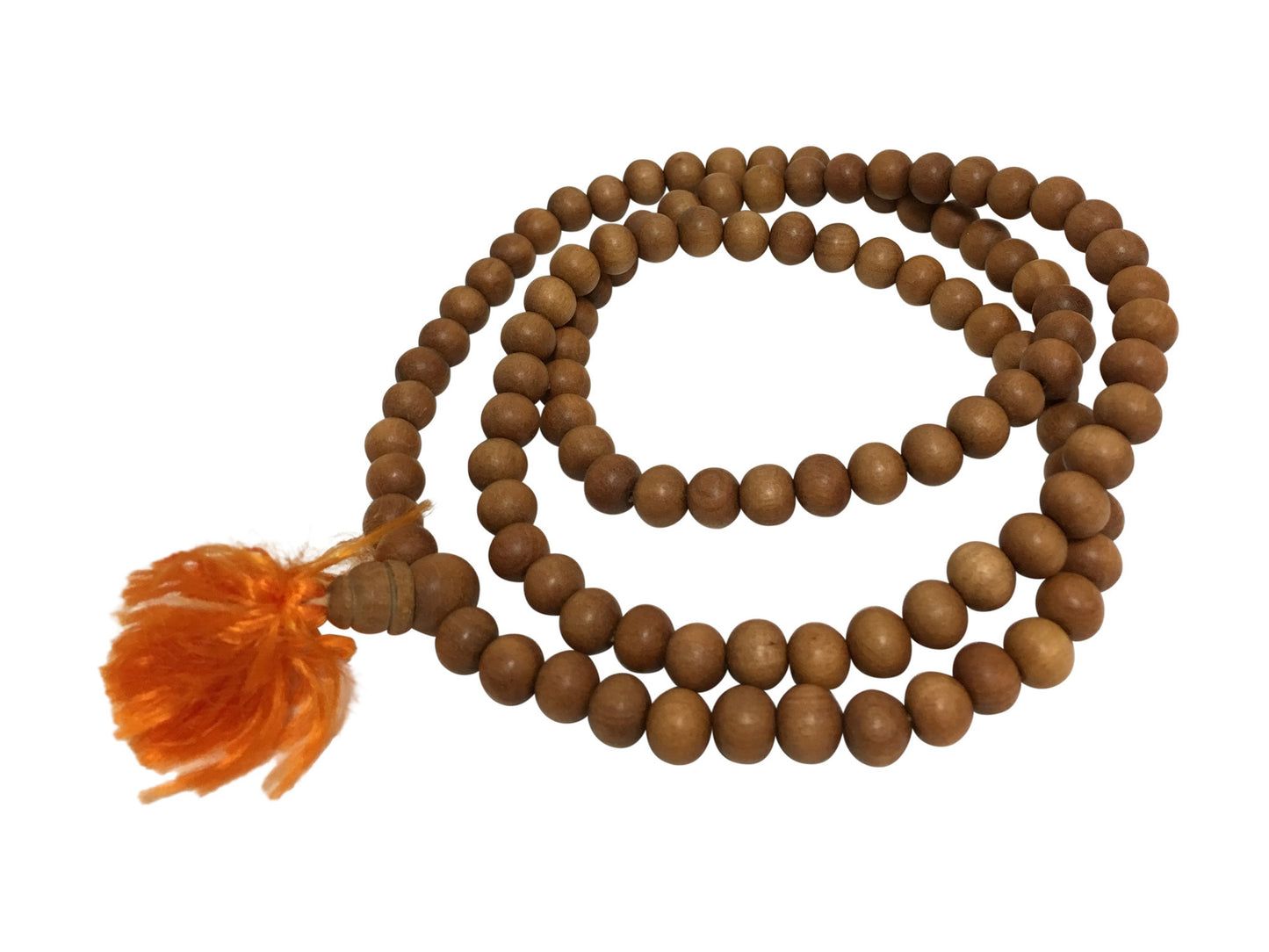 Handmade 6mm Genuine Sandalwood Yoga Meditation Prayer Mala Bead Necklace - Ambali Fashion Necklaces 