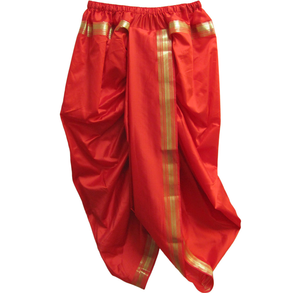 Men's Indian Pre-Stitched Silk Traditional Wear Dhoti Harem Pants - Ambali Fashion Men's Pants 