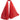 Striped Solid Coral Red Indian Pure Silk Long Scarf Shawl (43" x 70") - Ambali Fashion Silk Scarves 