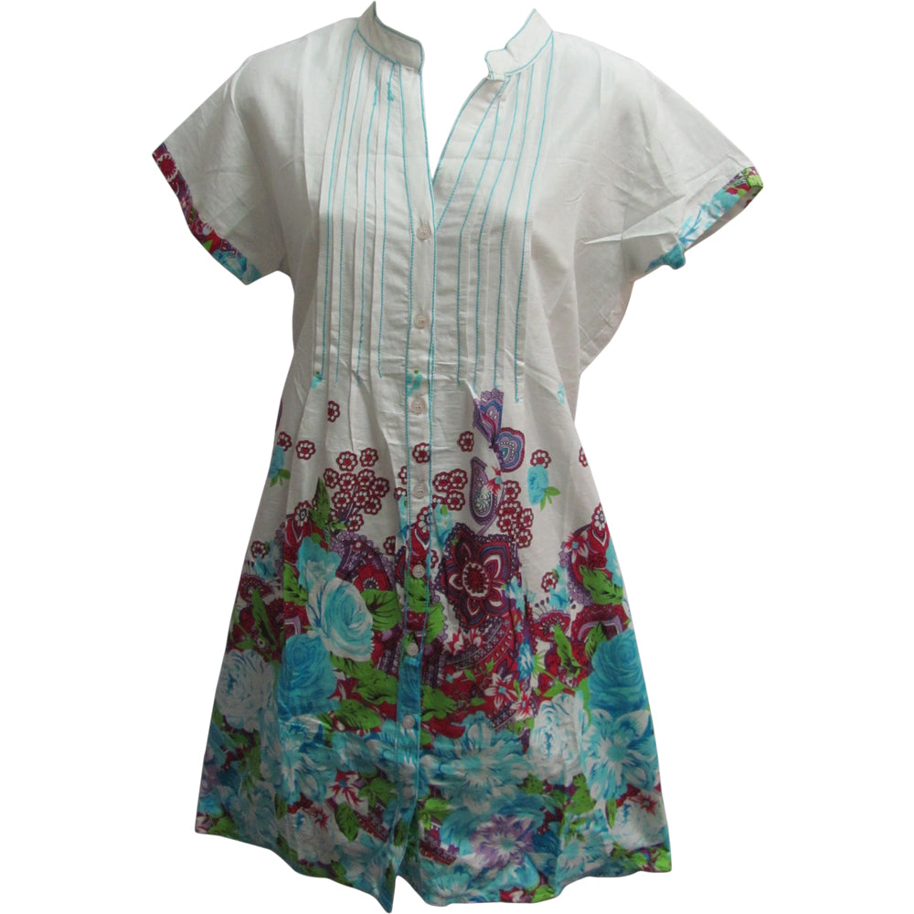 Dusky Dawn Pure Cotton Hand Block Printed Dress For Women Online –  Okhaistore