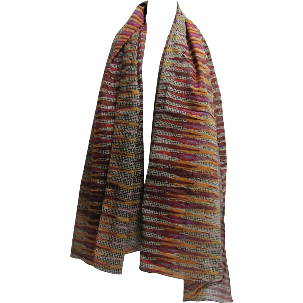 Large Fashion Geometric Print Cotton Long Scarf Stole JK95 - Ambali Fashion Cotton Scarves 