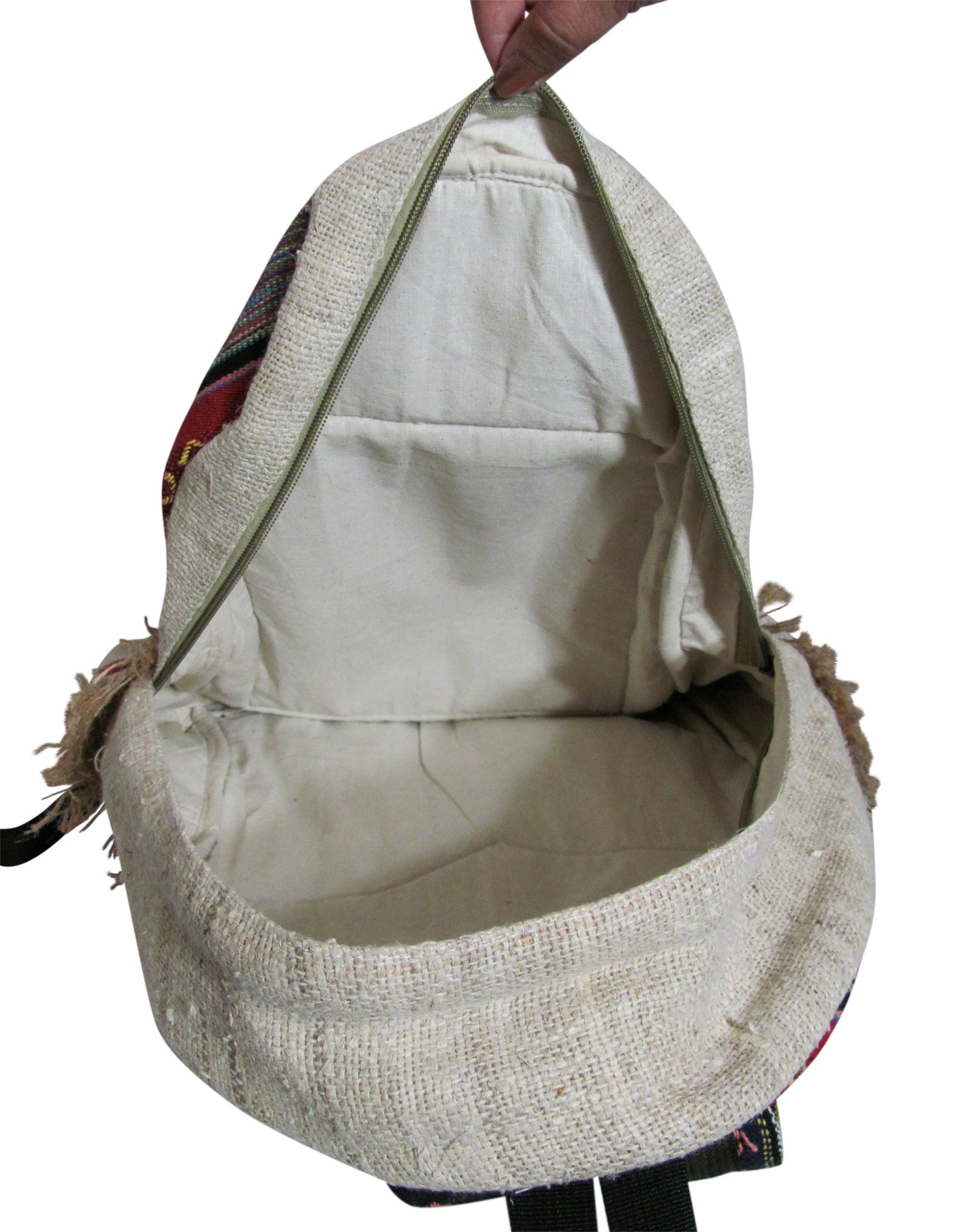 Heavy Duty Ethnic Handmade Large Multipocket Himalayan Hemp Backpack #2 - Ambali Fashion Backpacks accessory, bohemian, bookbag, canvas, classic, eastern, ethnic, fashion, gift, new age, retr
