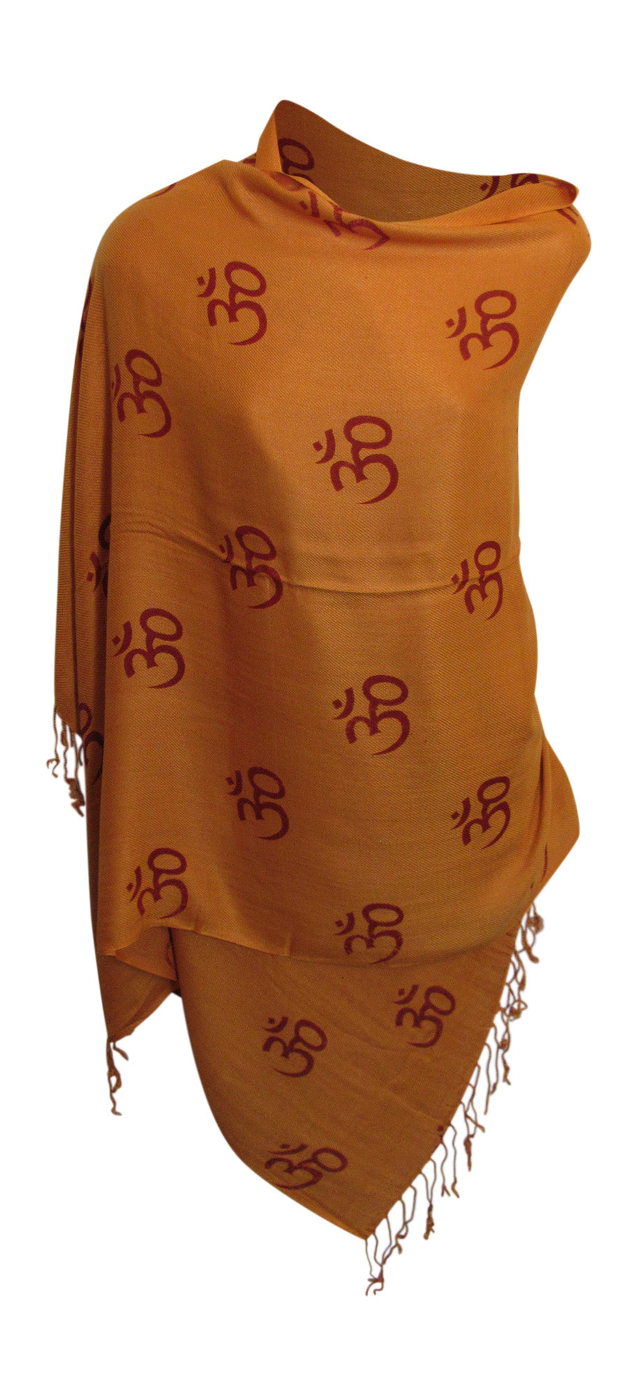 Indian Ethnic Yoga Block Print Long Om Prayer Scarf Shawl Stole Shanti - Ambali Fashion Evening Scarves bohemian, buddha, decor, ethnic, gypsy, hindu, hippie, indian, island, meditation, new 