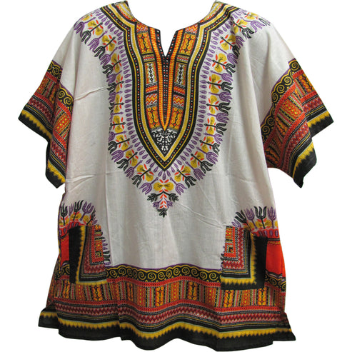 African Short Sleeve Dashiki Two Pocket Cotton Tunic Shirt – Ambali Fashion